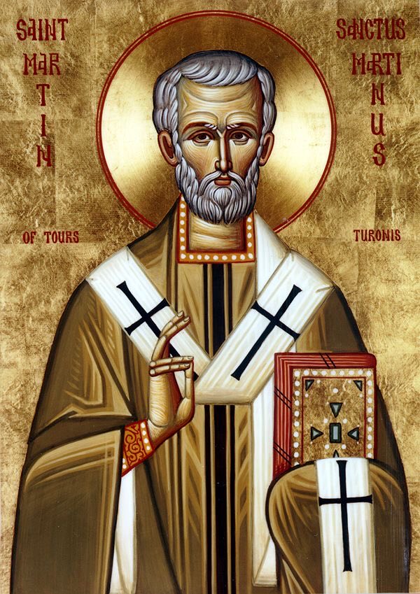 Thou art a priest forever.  After the order of Melchisedeck.  

St Martin, who three times in the power of the Divine Trinity raised the dead to life, pray for us!