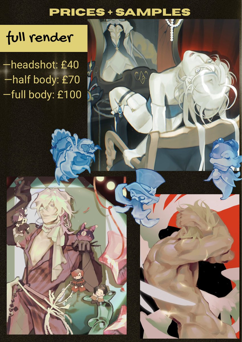 #Commissions OPEN?????????? 

email: v3gansoup@gmail.com
more info in my carrd: v3gansoup.carrd.co
Or, dm me!