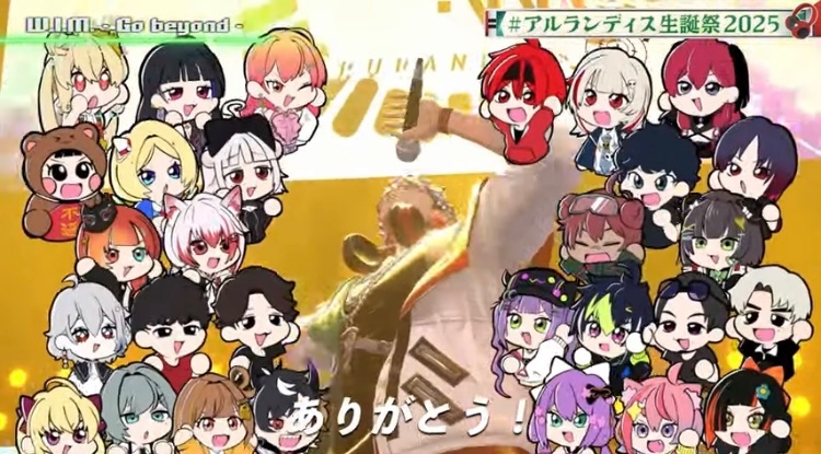 aruka1223's tweet photo. #アルランディス生誕祭2025
図形からインスピレーションを受けて描かれる絵を一致させれば得点！⚪︎で連想したのは的当てでしたが、、アキちゃん貫通してない？！
そして受ける罰ゲームのすっぱい反応がとてもKAWAII🍎
アルさんの歌の時に登場するガイル村のイラストもかわいいー！
#アキロゼ https://t.co/da4bXTAkFw