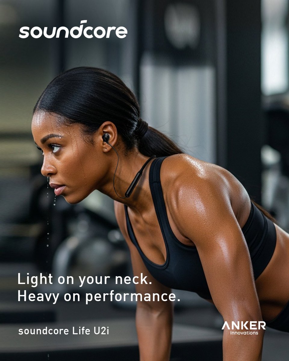 ankerofficialke's tweet image. Power through every rep with sound that moves with you. 
Lightweight comfort. Heavy performance. That’s soundcore Life U2i. 

#soundcore #WorkoutEssentials #PowerYourSound #GymVibes #SweatAndSound