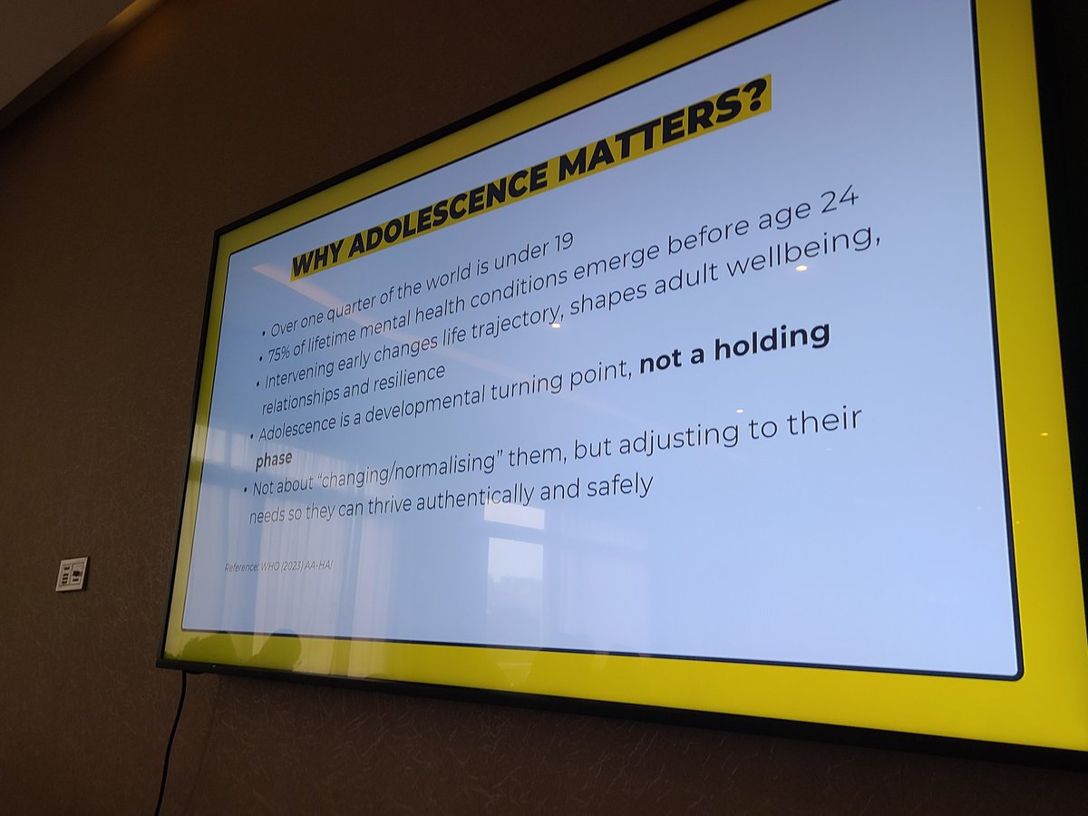 Why Adolescence matters! 
@The 11th Adolescent Health Conference 2025
#sahu #sabrinakitaka