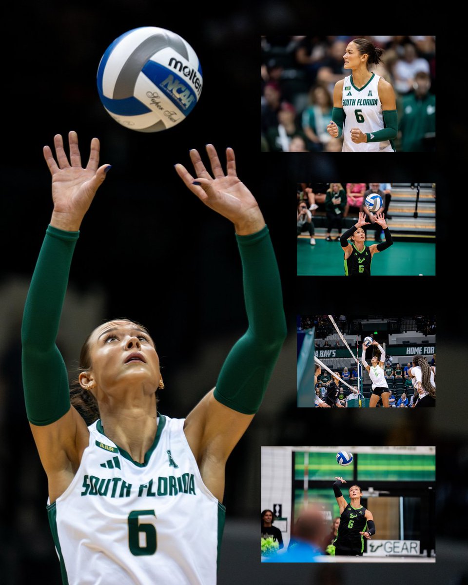 usfvolleyball's tweet photo. SENIOR SPOTLIGHT ‼️

Sarah White joined the Bulls this season after a stint at Missouri. We will honor the Cranberry Township, PA., native this Sunday. https://t.co/kfSCUlYTde