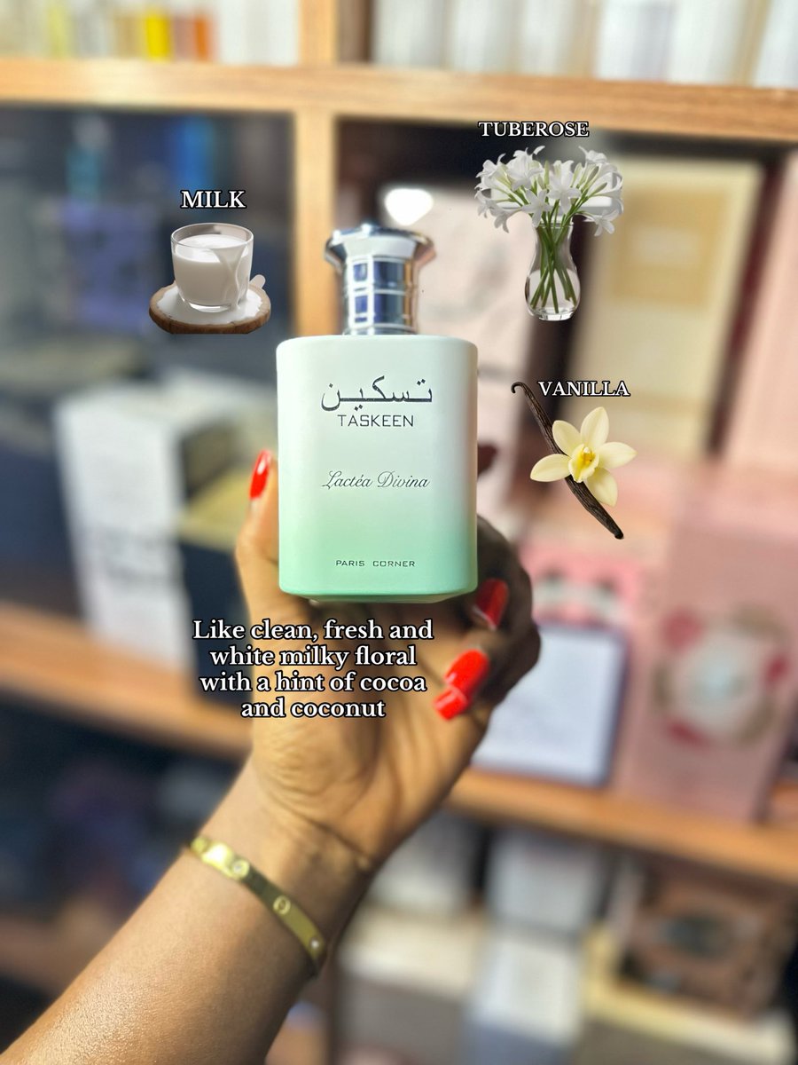 fragranceplug's tweet photo. One of the best lactonic fragrances you’ll perceive!😍

TASKEEN LACTÉA DIVINA PARIS CORNER (U)

✨ A sweet milky clean scent. If you love lactonic scents, this is your best bet! It is super longlasting.

🏷️ 27,000ngn
EDP 100ml

Shop here;  https://t.co/IXX5uNewyv https://t.co/5pQJ72nJod