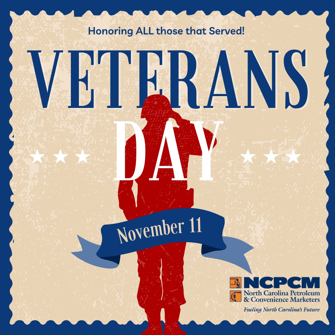 NCPCM's tweet image. Today, we honor the brave men and women who served our country. Your sacrifice protects our freedom and strengthens our communities. Thank you for your service! ❤️🤍💙 #VeteransDay #ThankYouVeterans #NCPCM #WeLeadTogether