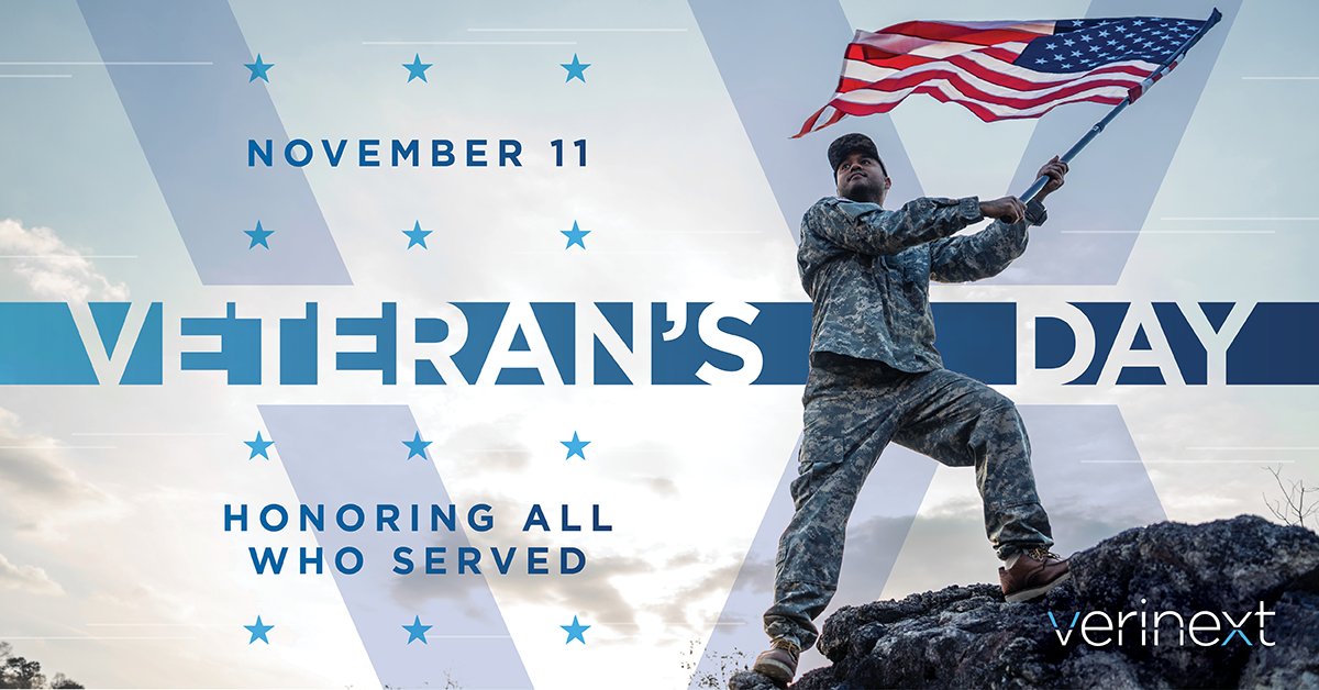 At Verinext, we honor all Veterans for their extraordinary service and sacrifice. We  thank the veterans within our own team who continue to lead with dedication, integrity, and resilience.Your example inspires us every day. From all of us at Verinext, thank you. #VeteransDay