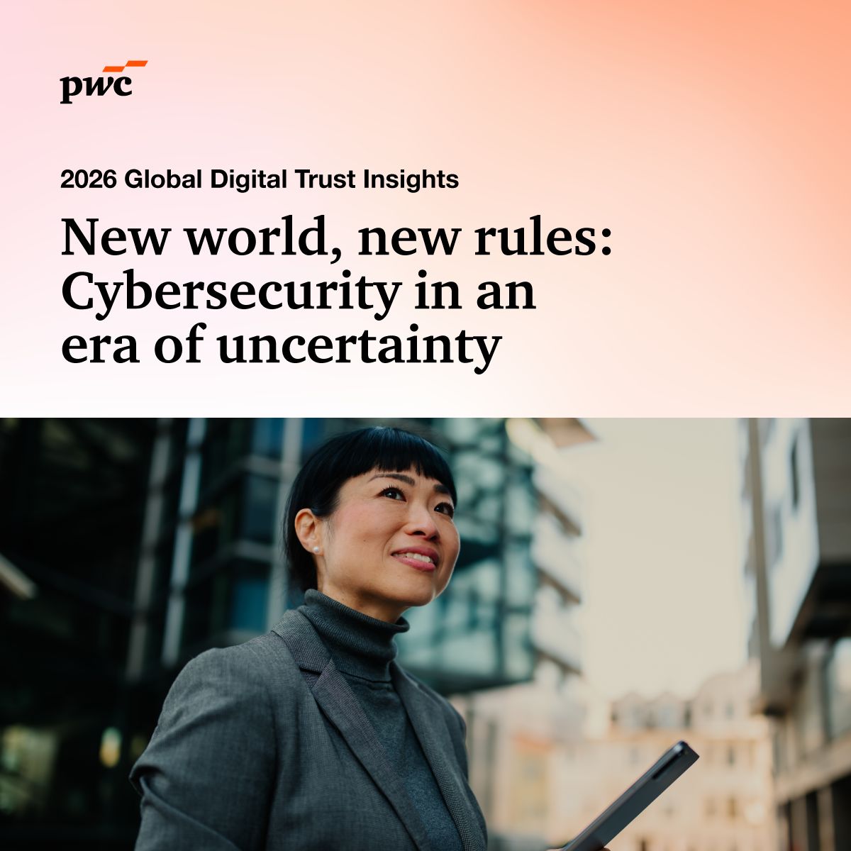 pwc_tz's tweet image. The cyber landscape is shifting fast. Our 2026 Digital Trust Insights report shows how leaders are adapting to AI, quantum and new regulatory demands. Read the report: ow.ly/15pr50Xpalt