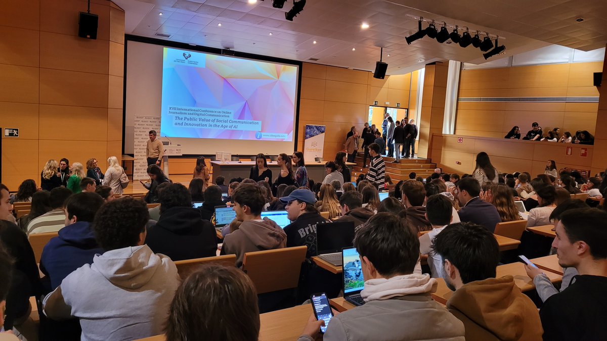 Ciberpebi's tweet photo. 💫 #Ciberpebi25 comes to an end after two inspiring days of ideas, innovation and debate on communication, AI and new narratives.
🫶 Thanks to all speakers, students and participants for making it possible.
See you next year!
@Gureikertaldea @upvehu #onlinejournalism #ai https://t.co/I7iABZt8eg
