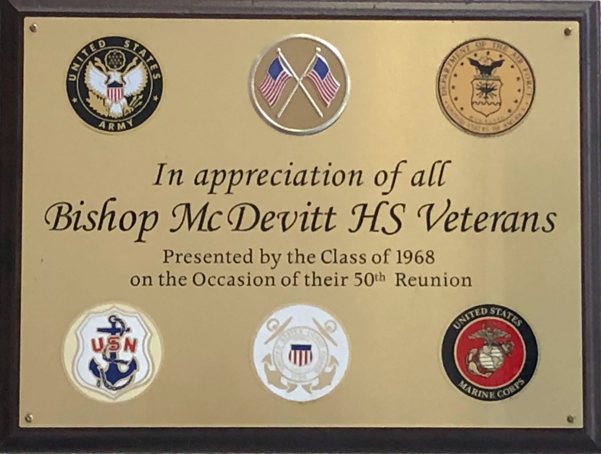 “Some people live an entire lifetime and wonder if they have ever made a difference in the world. A Veteran does not have that problem.” — Ronald Reagan.

Thank You to all veterans for their service, especially our Bishop McDevitt alumni.🇺🇸🔴⚪️🔵