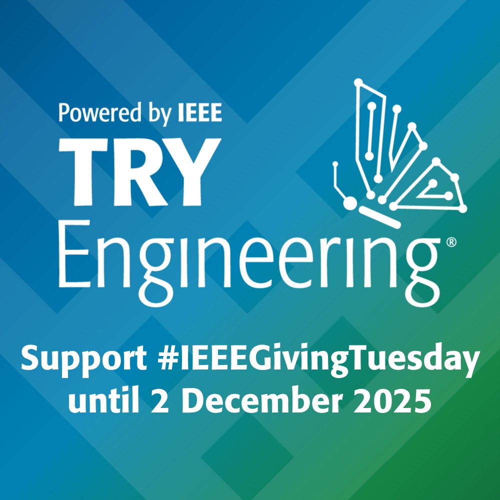 TryEngineering's tweet image. Support TryEngineering this Giving Tuesday! 💙 Your donation helps bring STEM outreach to school-aged children around the world 🌍

Starting today, your gift can be matched by the @IEEEFoundation — doubling your impact! 🙌 bit.ly/SupportTryE

#GivingTuesday #SupportSTEM