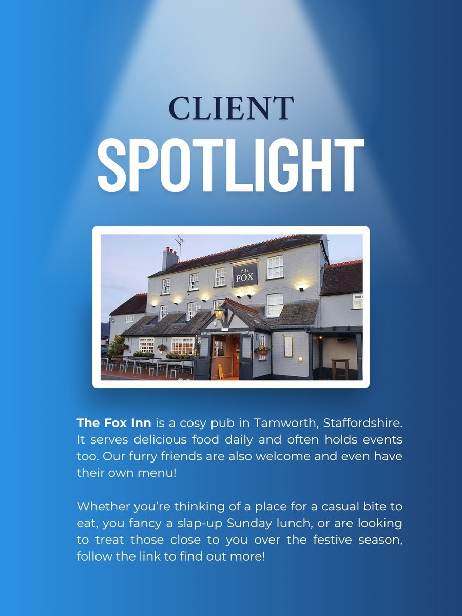 cass_online_ltd's tweet image. ⭐ October client spotlight: The Fox Inn, Hopwas! A true local favourite and one we’re proud to support with cloud accounting 💙

Pop in for great food, friendly faces, and that unbeatable community feel!

foxinntamworth.co.uk

#clientspotlight #hopwas #supportlocal