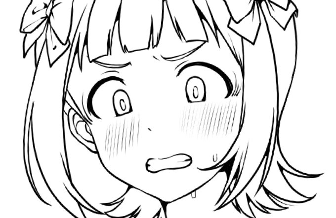 表情だけで手前にノーハンド射精中のPがいることを読み手に想像させることができるか否か 