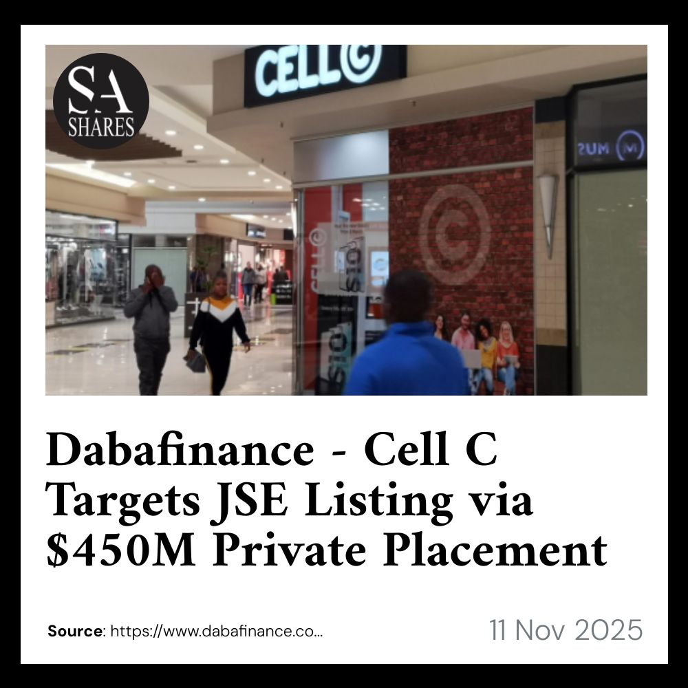 SA_Shares's tweet image. #CellCListing #JSEIPO #TelecomInvestment

Learn more how you can profit from trading breaking news - sashares.co.za