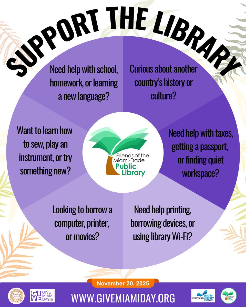 Friends of the Miami-Dade Public Library tweet media