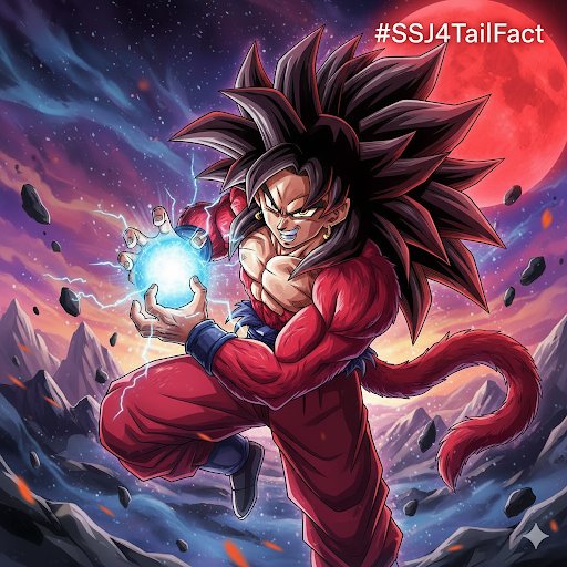 ekkofluid's tweet image. Unlike *any* other Super Saiyan form, **SSJ4 Goku retains his tail!** This isn&apos;t just aesthetic; it highlights his transformation&apos;s unique connection to the **Great Ape** and primal Saiyan power, not just a golden hair mutation.

**#DBZ #SSJ4 #Goku #DragonBallGT #AnimeFacts