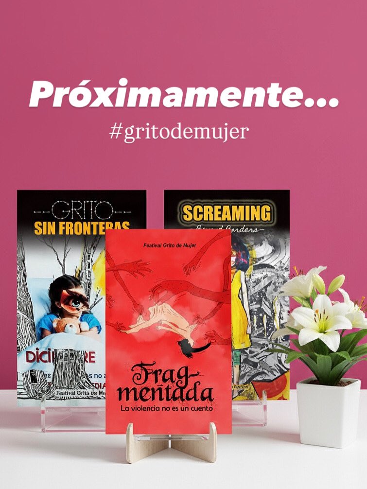 Ya vienen tres nuevos libros de la colección #gritodemujer