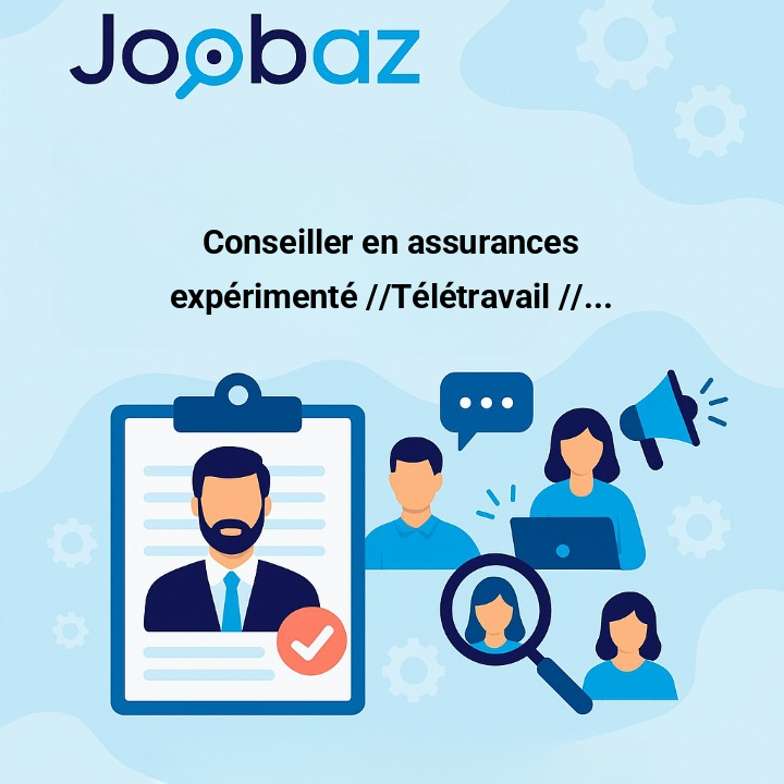 🚀 Recrutement en cours !

🎯 Poste : Conseiller en assurances expérimenté //Télétravail //
📍 Lieu : Mohammedia, Casablanca-Settat, Morocco    
🔗 Postulez ici : joobaz.link/AhmvI

#emploi #recrutement #job #joobaz