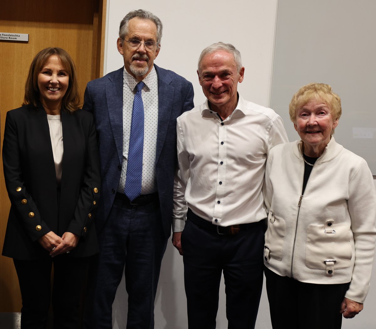 UCD_Research's tweet photo. Prof Judith Harford @ucddublin and Prof Paul Reville @Harvardm, with former Minister for Education Richard Bruton and Prof Aine Hyland @UCC at the launch of 'Advancing Equity: Insights from the Power2Progress Intervention' this week.
#Education #Research #Power2Progress https://t.co/aS6ZeTGWmX