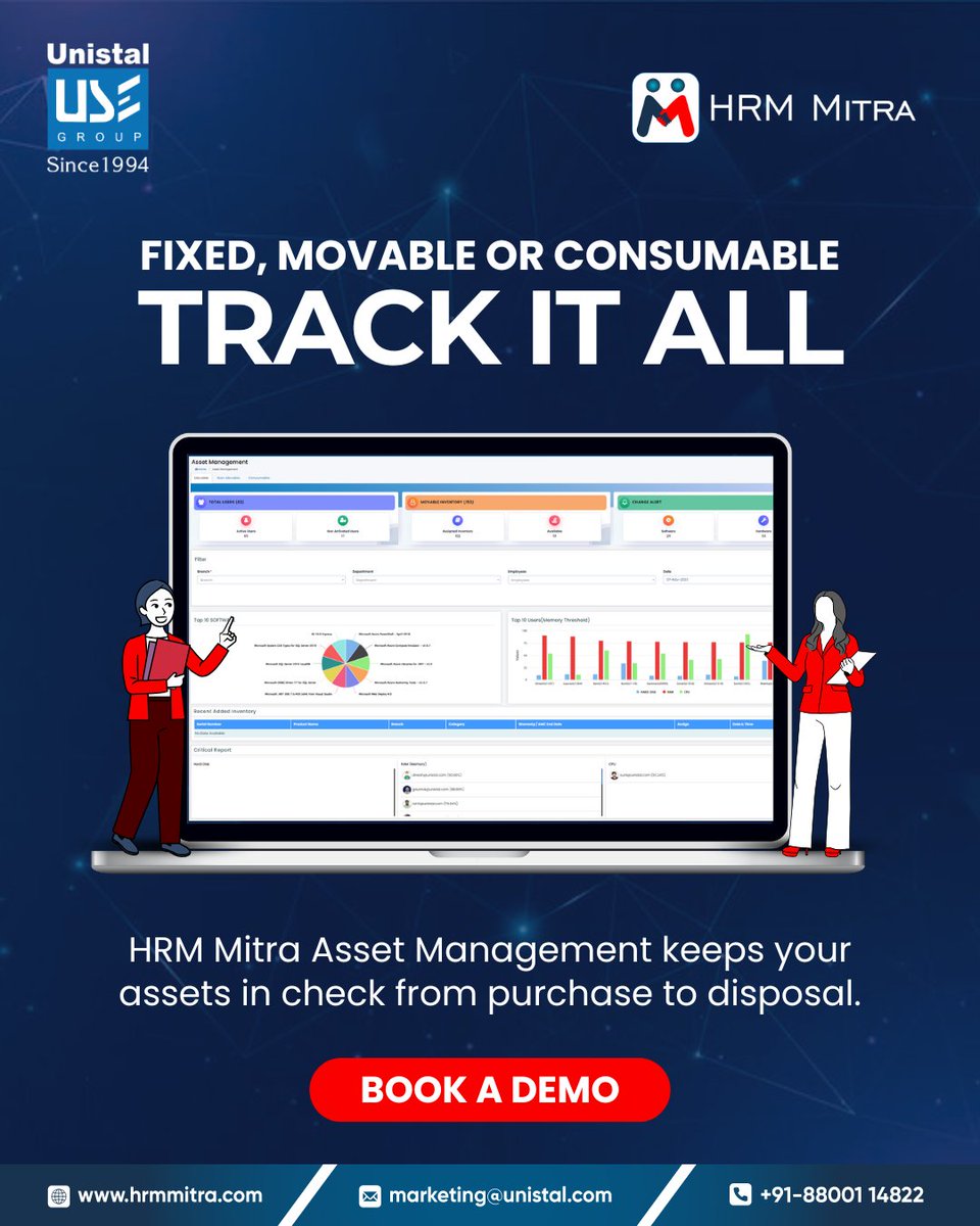 hrmmitra's tweet image. Track every asset with ease—fixed, movable, or consumable. Stay organized, cut costs, and stay in control with HRM Mitra.

Demo: hrmmitra.com

#AssetManagement #AssetTracking #HRMMitra #HRSoftware #BookADemo