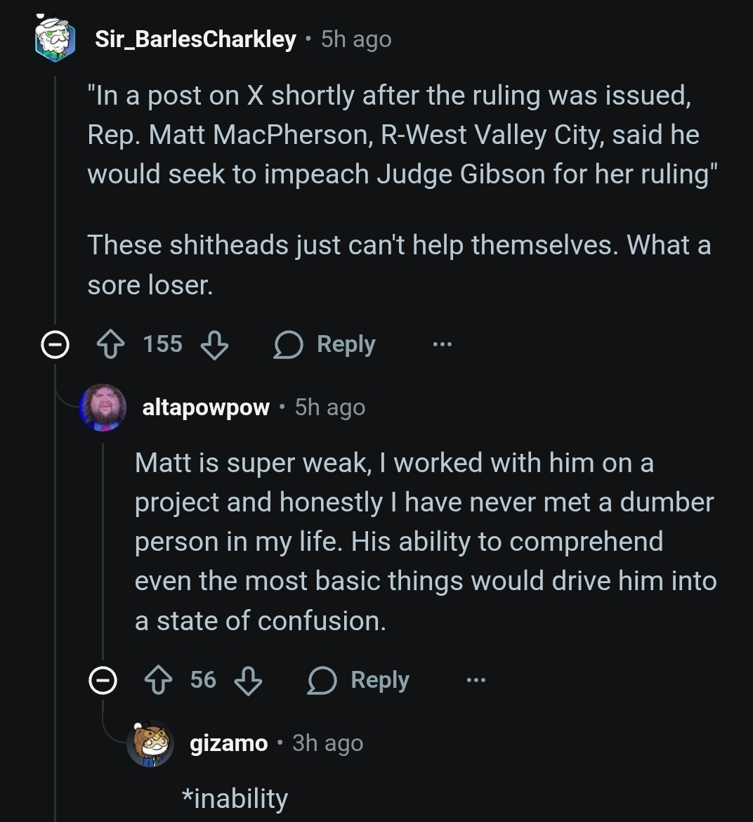 NScottClayton's tweet photo. @UtahVote4Matt 

I found this awful piece of online bullying about you. I want you to know that, despite the truth of these claims, bullying is never okay. 

Even, and some argue especially, stupid people should be able to pursue elected office. https://t.co/Tn2N7MCgyG