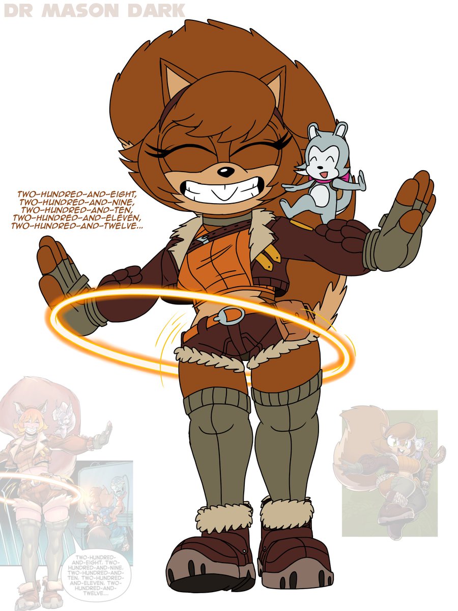 Dr_Mason_Dark's tweet photo. Mobian Squirrel Girl loves her hula hoop.

A Mobian Version of Squirrel Girl (or Girl the Squirrel) made by @omegasunburst (hope you like it btw)

#MarvelRivals #Marvel #SquirrelGirl #TippyToe #Sonic #SonicTheHedgehog #Sega #DigitalArt #FanArt #Comic https://t.co/lX6q2y3XrB