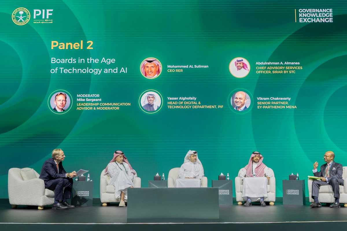 PIF_en's tweet image. PIF held the 6th Governance Knowledge Exchange event.

The event featured panel discussions, seminars and interactive workshops highlighting the role of governance and internal controls in driving business agility, integrity and long-term value.

A diverse group of experts from…