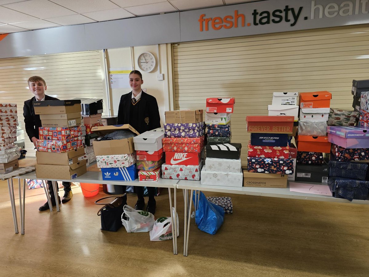 SAMARITANS PURSE - SHOE BOX APPEAL

Big thank you for all your generous donations - as a college we collected a brilliant amount of presents for children who otherwise might receive very little this Christmas - thank you so much!