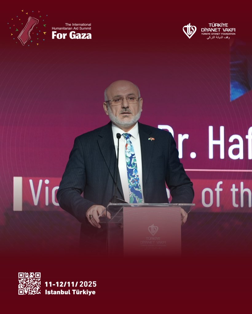 The International Humanitarian Aid Summit for Gaza launches in Istanbul.

#Summit_for_Gaza #IHASFG #GazaCallsUs #Istanbul