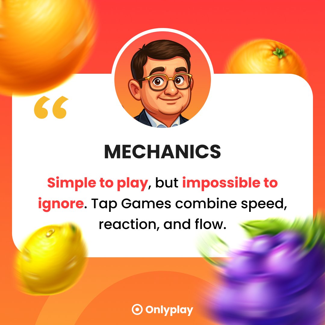 Onlyplay_'s tweet photo. “What makes our games so engaging?” 🎮 We asked our CMO.
It’s rhythm, instinct, and emotion — the feeling that every tap matters.
Take a look at the last slide and read the comment below, there is something without what our games would not exist. 👇
#Onlyplay #TapGames #iGaming https://t.co/lreAGILxVQ