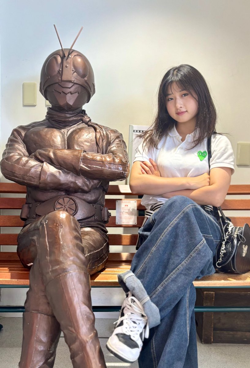 HooNoka2142's tweet image. 仮面ライダー1号だよね？！
スーパーヒーローってかっこいいよね🥹
強者のオーラがでてた😆
パワーもらってきた❤️‍🔥
私も変身してみたいな〜！！