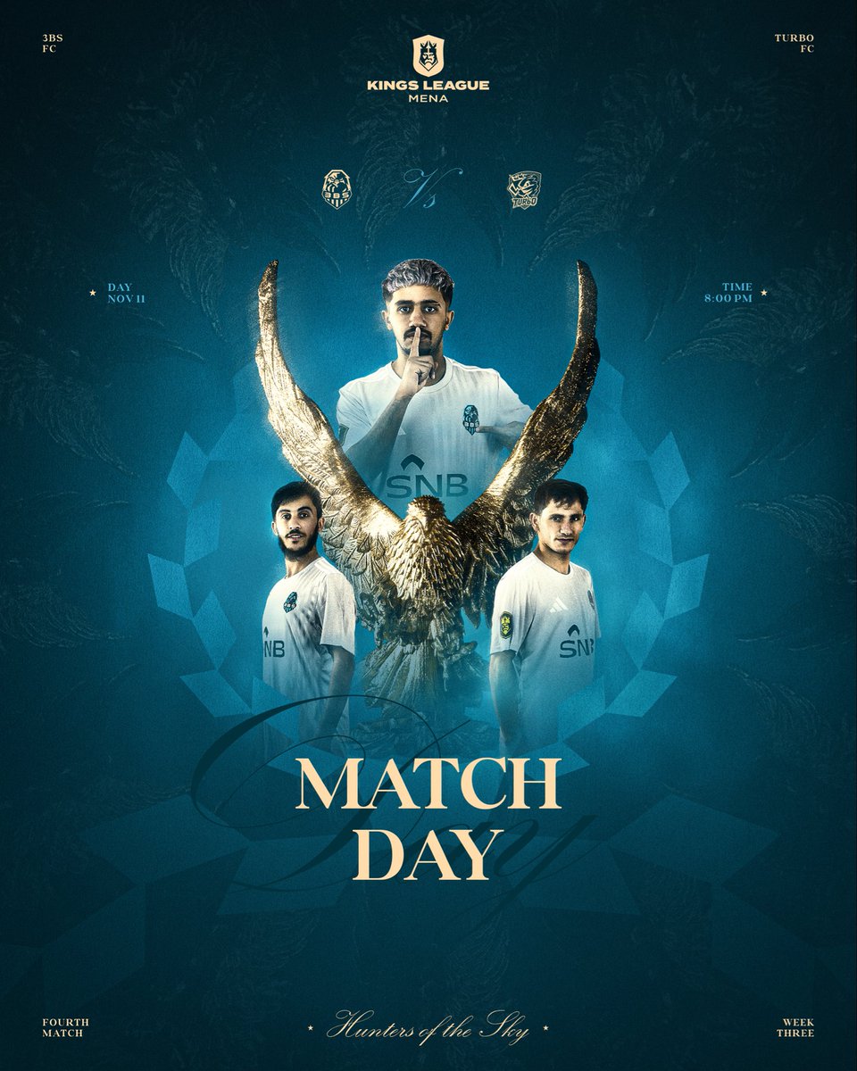 يوم المباراة ⏰ 

نواجه التحدي في ربع نهائي دوري الملوك 👑

العزيمة حاضرة.. والطموح لا يتوقف 💪⚽️ 

#3BS | #kingsleageMena