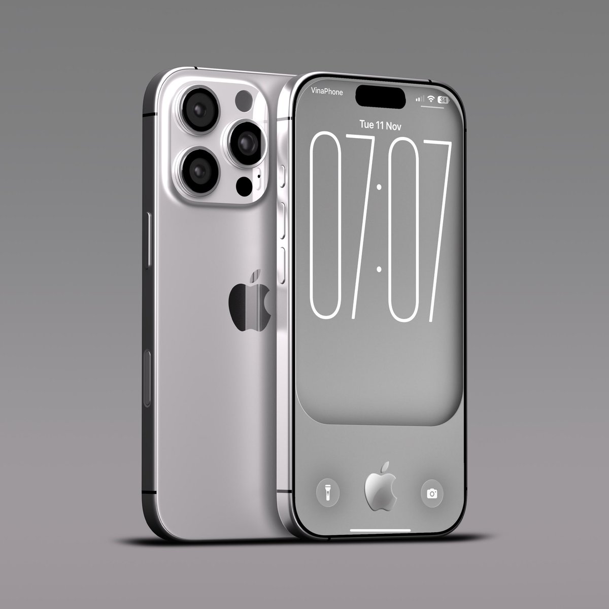 hungdv's tweet image. Elegant iPhone lock screen iOS26 #ios26 #iPhone17Pro #screensetup