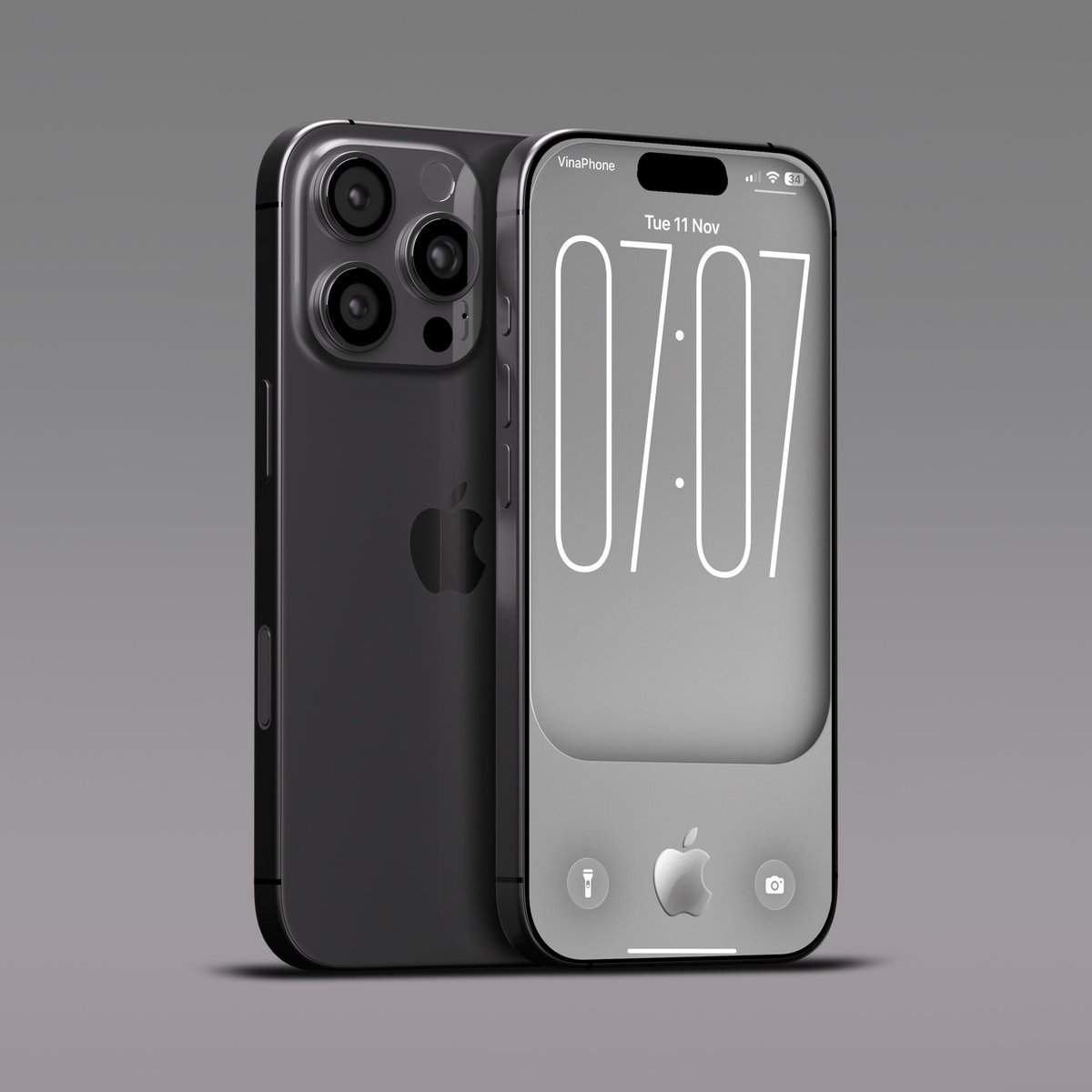 hungdv's tweet image. Elegant iPhone lock screen iOS26 #ios26 #iPhone17Pro #screensetup