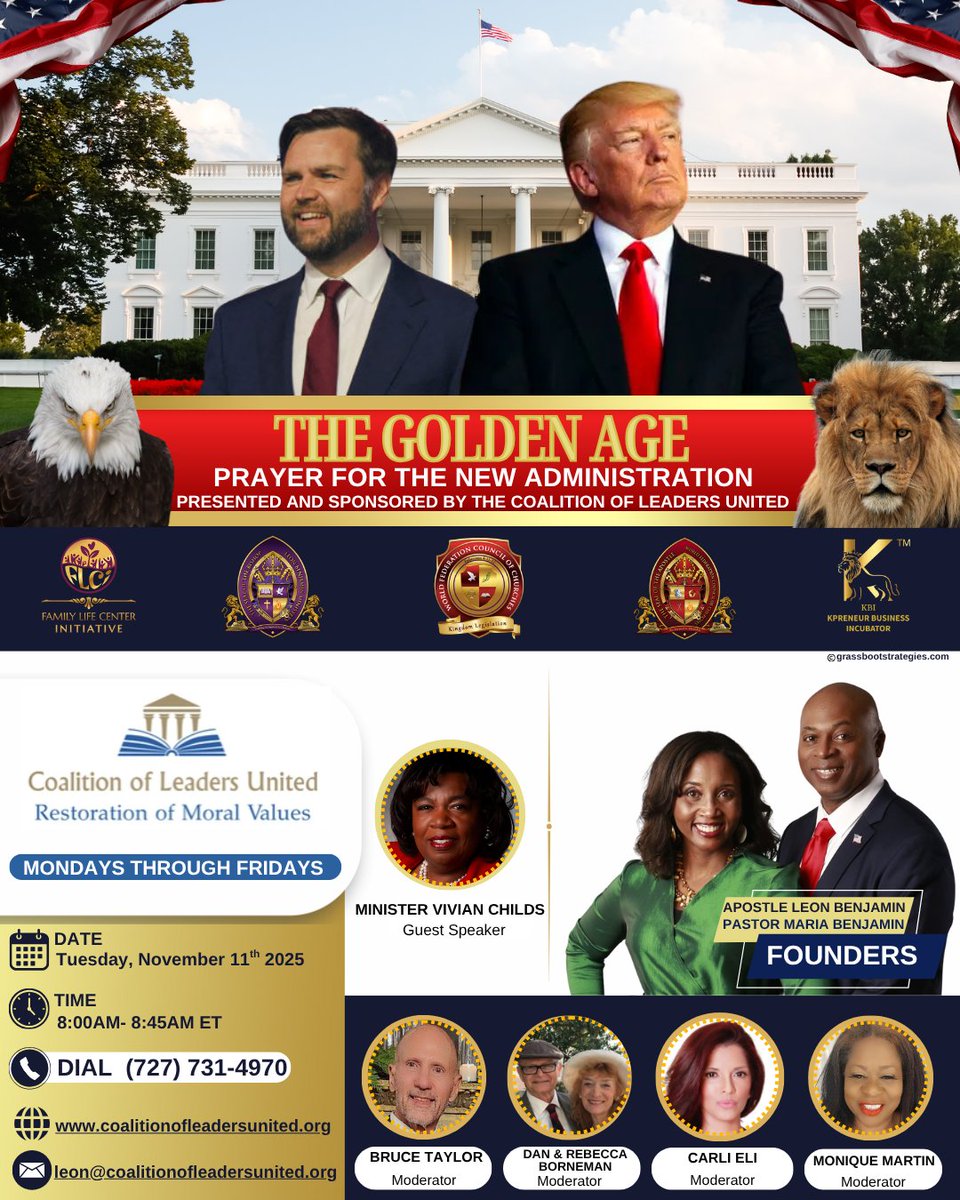 National Prayer Call - Praying for our Leadership - mailchi.mp/bb776330ea6b/n… - Check out our Vitamin Supplement Store at myvitaminbalert.com.  learn how to build your own business! tinyurl.com/Kpreneur-Sign-….  Sign up for grant updates at familylifecenterinitiative.org