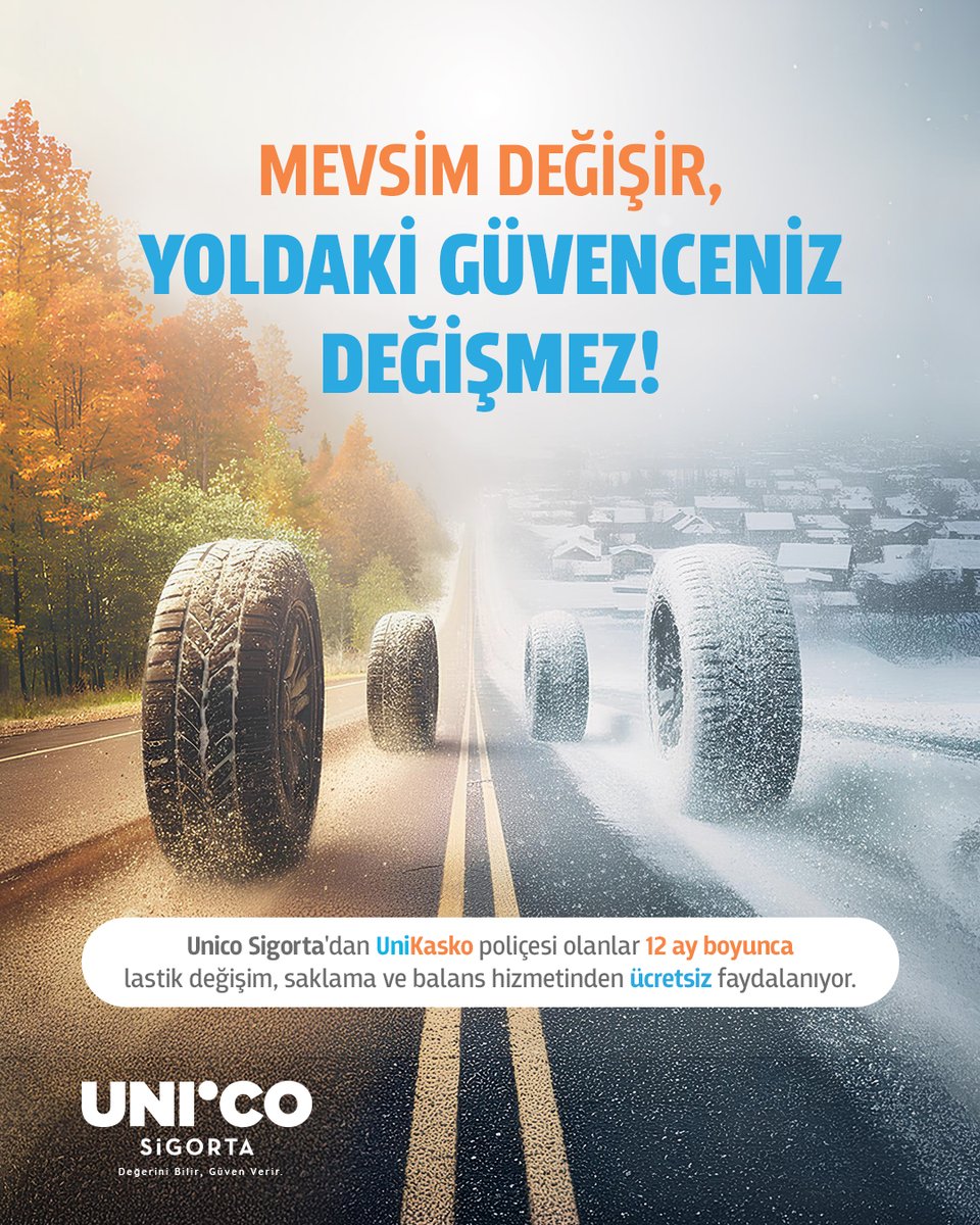 15 Kasım’da kış lastiği zorunluluğu başlıyor! ❄️

UniKasko’yla ücretsiz lastik değişimi, 12 ay saklama ve balans hizmeti sizi bekliyor. 🛞

Detaylı bilgi için web sitemizi ziyaret edin!