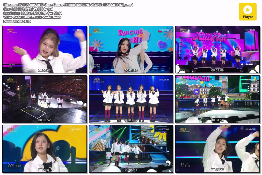 KpopBuzzHub's tweet photo. 251109 KBS UHD Open Concert KiiiKiii DANCING ALONE+I DO ME 2160p
https://t.co/5me3wAvAt8
#KiiiKiii #DANCINGALONE #IDOME #4K #2160p #KpopBuzzHub https://t.co/zGFwQuhwkn