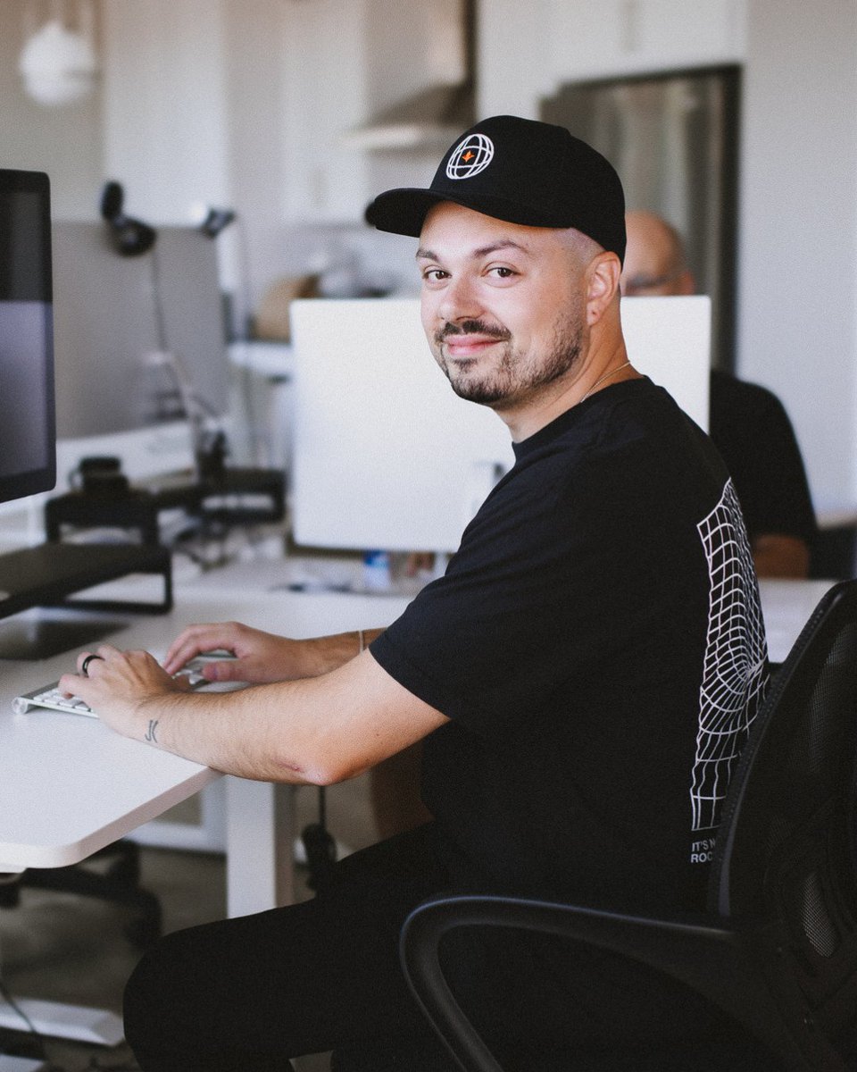 Huestonco's tweet image. John in his element, building what you don’t see — the systems that make everything we do possible. #CreativeOperations