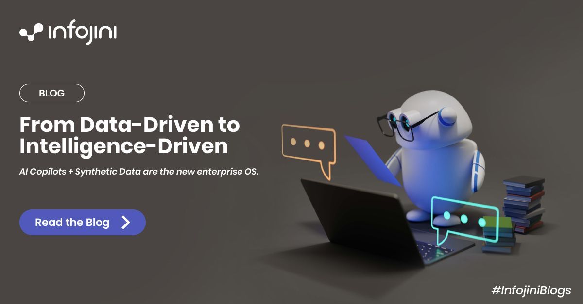 Decision-making is evolving from data-driven to intelligence-driven. 💡

🔗 Read the full blog: infojiniconsulting.com/blog/decision-…

#AICopilot #SyntheticData #DecisionIntelligence #DigitalTransformation #EnterpriseOS #AIInnovation #Infojini #FutureOfBusiness #InfojiniBlogs