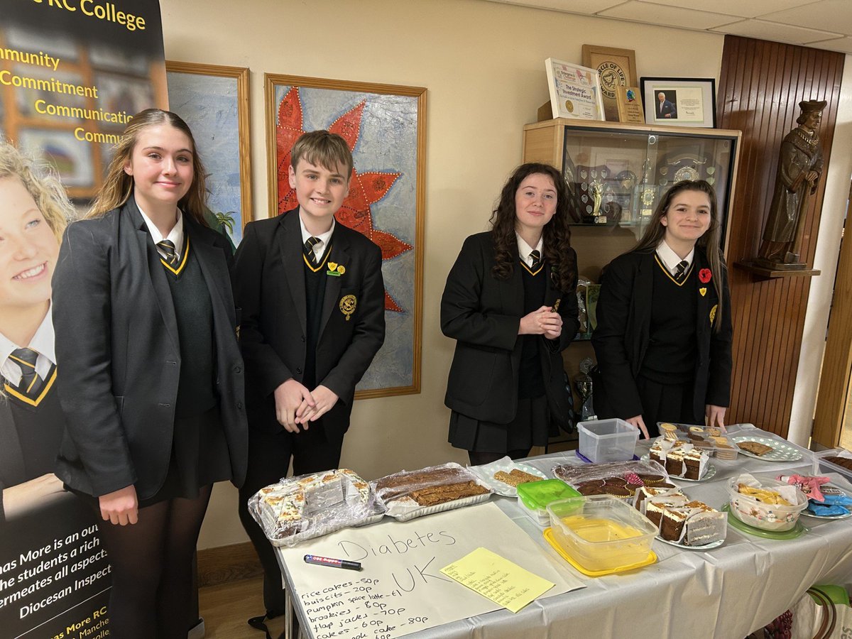 STUDENT SPOTLIGHT
Big shout out to Carragan who baked her way to £70 charity money success -raised for Diabetes UK. She independently baked the selection of treats for all to enjoy and with the help of GIFT team volunteers ran the stall during break times - WELL DONE!