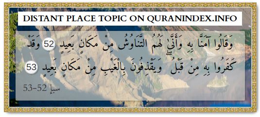 Discover Quran Verses about #Distant place @ quranindex.info/search/distant… [34:52-53] #Quran #Islam