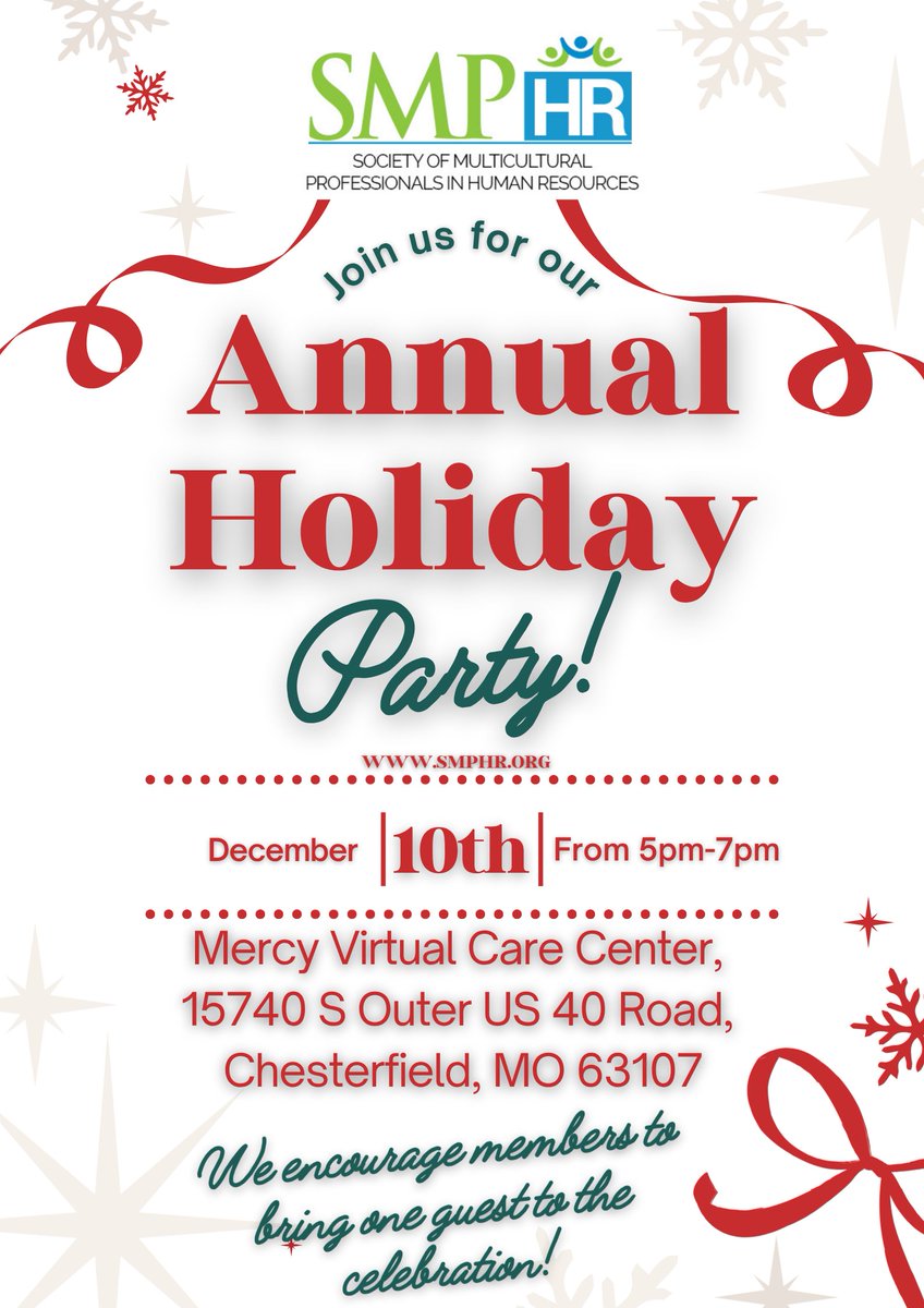 Join us on December 10th from 5-7PM to celebrate another year of meaningful content and connection with the SMPHR community! 
 
Register at: smphr.org.