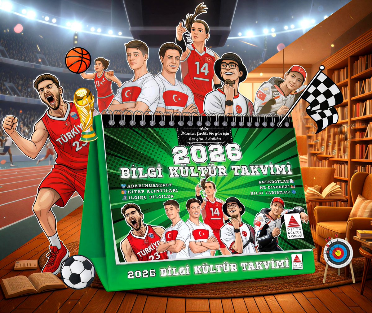 2026 Bilgi Kültür Takvimi'ni yaklaşık dört aylık çalışmanın ardından bugün matbaaya gönderdik. 📗 

Bu yılın sürprizlerinden biri birçok bilgiyi karekodu okutarak izleyebilme imkânı oldu. Yani artık hem okuyup hem izleyebileceksiniz. 📺 

Çok yakında tüm kitapçılardayız 🎉