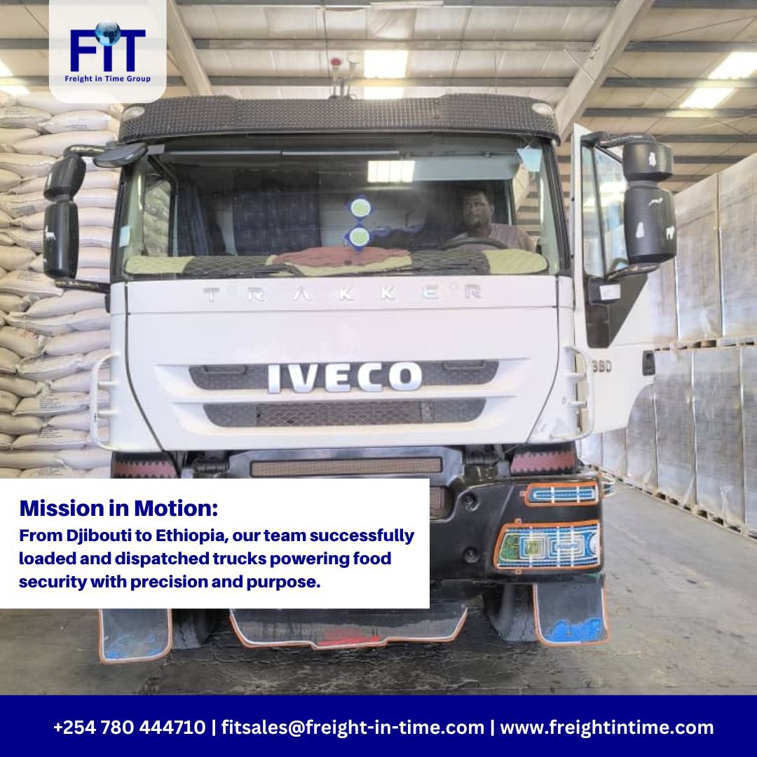 _freightintime's tweet image. From Djibouti to Ethiopia, our team successfully loaded and dispatched 128 trucks carrying Yellow Split Peas &amp;amp; Sorghum to key destinations across the region.
#CRSDeployment #FoodSecurity #LogisticsInAction #FreightInTime #EastAfricaSupplyChain #DjiboutiToEthiopia #YellowSplitPeas