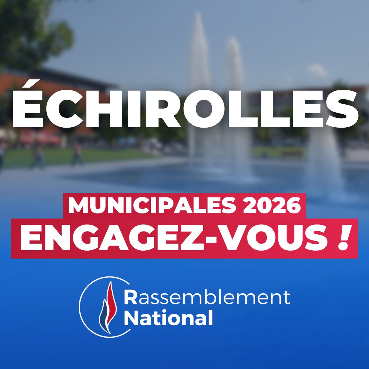 🇫🇷🏔️ Chers amis, chers adhérents et sympathisants,

À quelques mois des élections municipales de 2026, nous travaillons activement à la composition de la liste du Rassemblement National à Échirolles. ⬇️