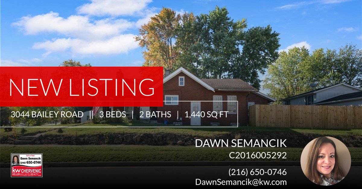 DawnASemancik's tweet photo. 📍 New Listing 📍 Take a look at this fantastic new property that just hit the market located at 3044 Bailey Road in Cuyahoga Falls. Reach out here or at (216) 650-0746 for more information https://t.co/TXoE1ZuLvU https://t.co/DuAIuwSVoV