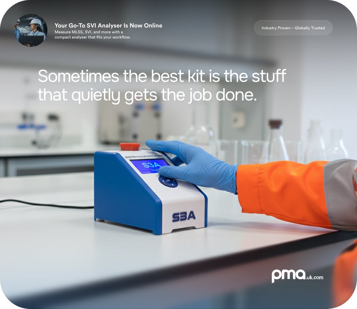 pma_co's tweet photo. The S3A Suspended Solids Analyser gives fast, automated MLSS and SVI results from a 210 ml sample. No buckets, no stopwatches, no hanging around the cylinder. Just drop the sample in and get on with your day. https://t.co/P6IlS04VNn https://t.co/0xE8f9YvX1