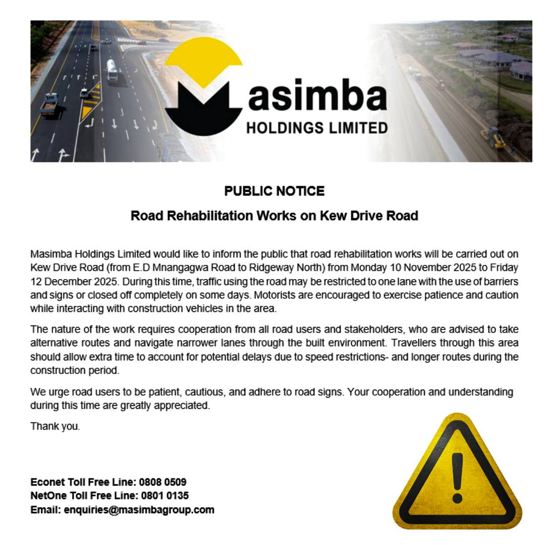 Mlandeli_Ndlela's tweet image. Kew Drive partially closed from 10NOV25 - 12DEC25 for rehabilltation works.