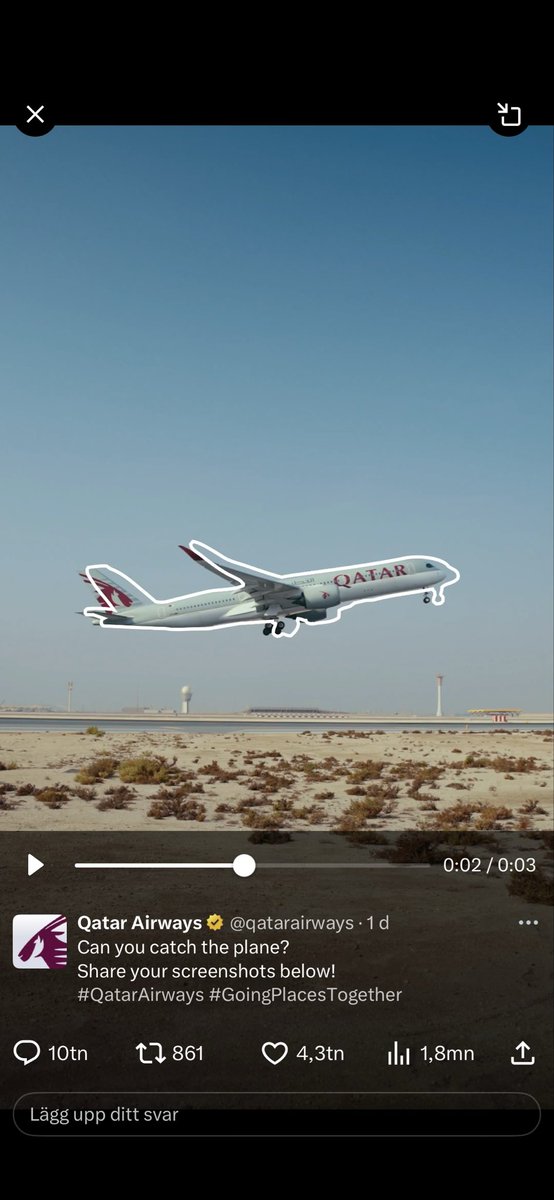 jonkvist's tweet photo. @qatarairways https://t.co/JornPffi7L