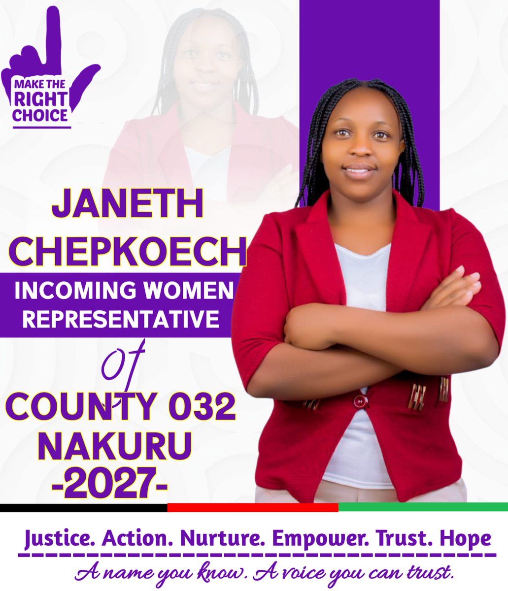Nakuru incoming woman representative,,vote for change my people,,I am ready to transform nakuru