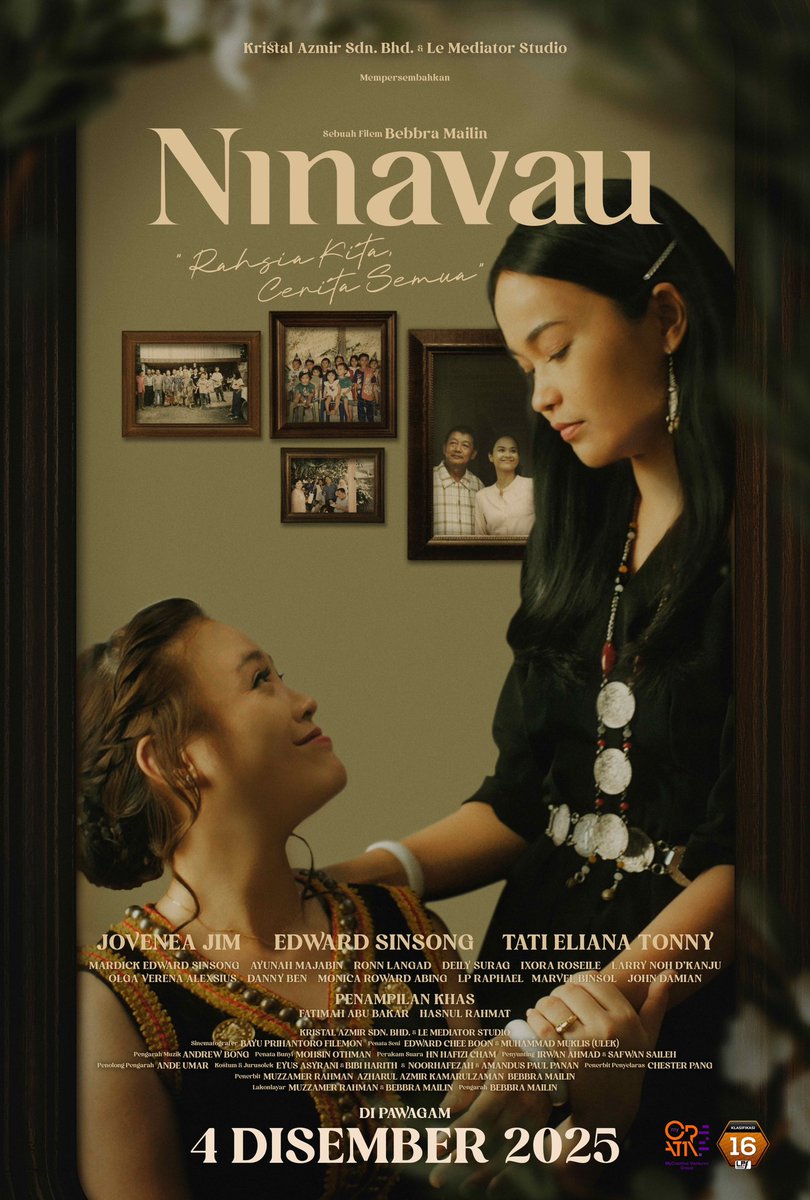 Rekomen_Filem's tweet image. Dari penerbit Prebet Sapu &amp;amp; Abah Saya Uncle Mike &quot;Ninavau&quot; 4 Disember 2025 di pawagam!

Kamu urang sudah ready mau tinguk filem ini?

#FilemNinavau #RahsiaKitaCeritaSemua