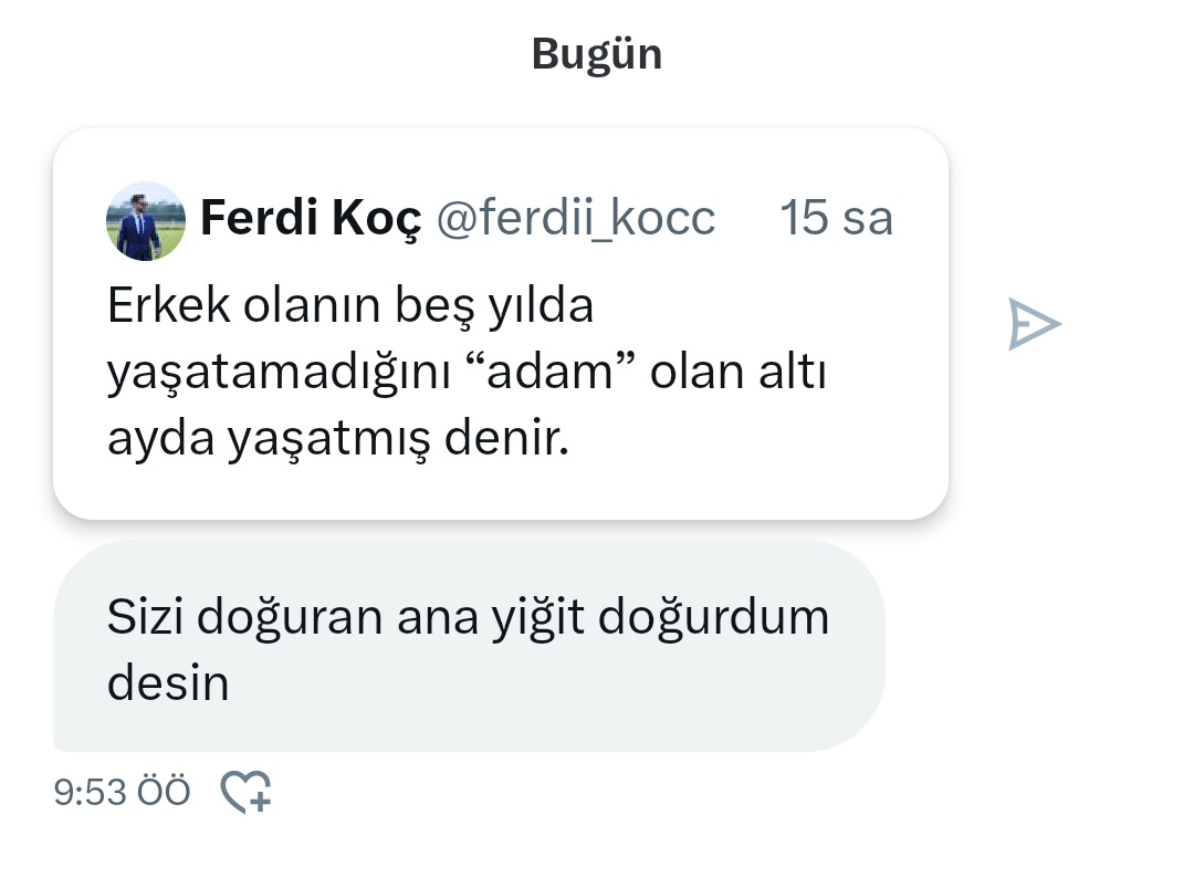 X'de aldığım en güzel, en anlamlı mesajdan biri. Güzel bakan gözlerinize müteşekkirim 🌸